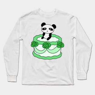 Birthday Cake Panda Long Sleeve T-Shirt